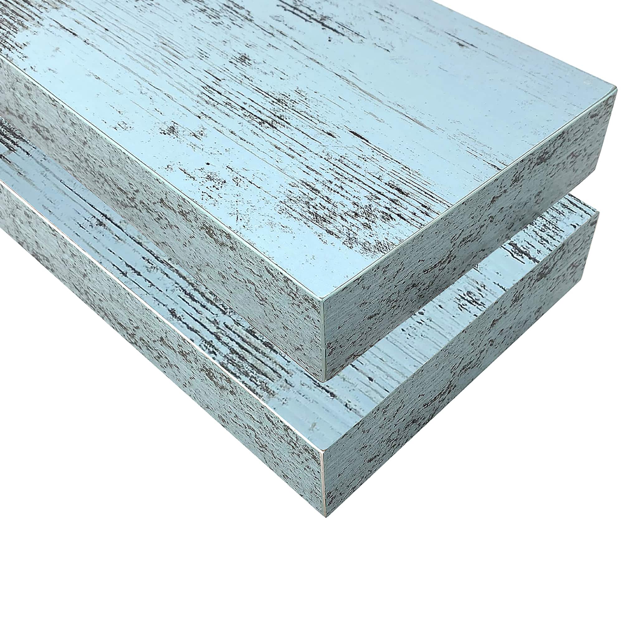 Sorbus Floating Faux Wood Shelf